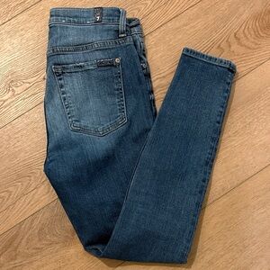 7 for all man kind Dark Blue Skinny Jeans - Women's